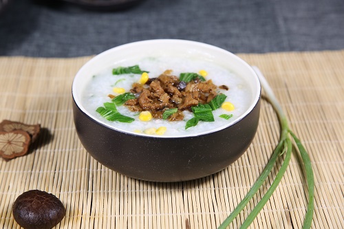 青菜瘦肉粥