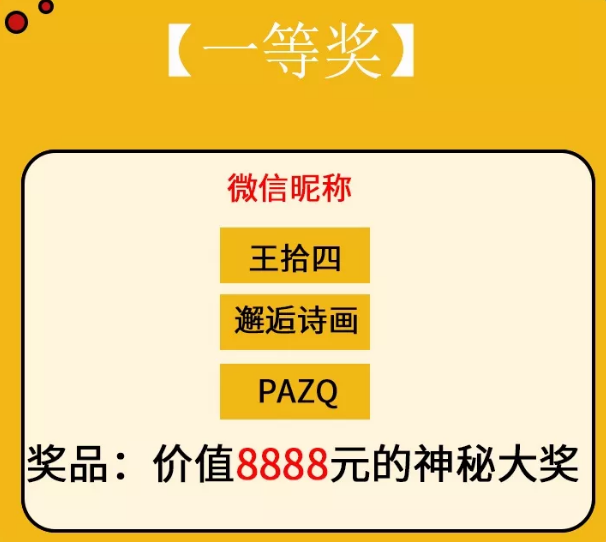 粥員外中獎名單